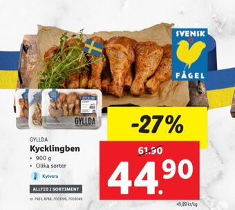 Lidl Gyllda kycklingben erbjuda