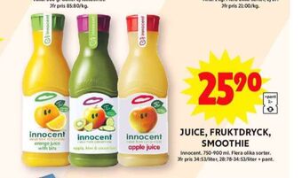 ICA Maxi Innocent fruktdryck erbjuda