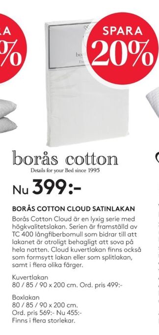 Borås cotton lakan