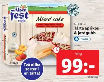 Lidl Alpen fest tårtor erbjuda