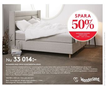 Wonderland sängar