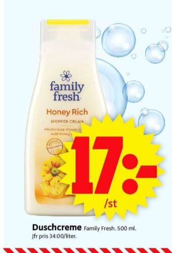ICA Supermarket Family fresh duschtvål erbjuda