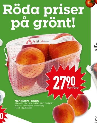 Willys Actel nektariner erbjuda