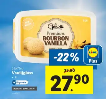 Lidl Gelatelli glass erbjuda
