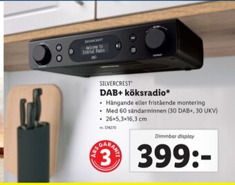 Lidl Silvercrest radio erbjuda