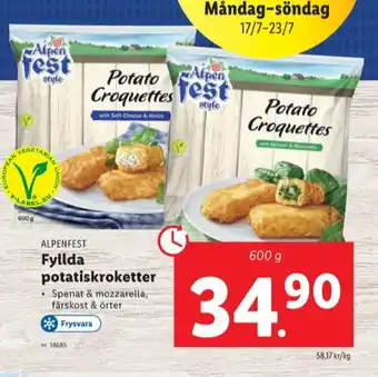 Alpen fest potatisprodukter