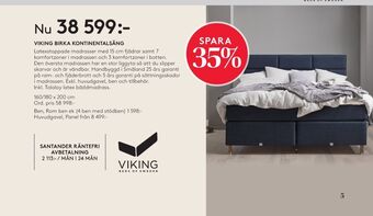 Seng Viking beds of sweden sängar erbjuda