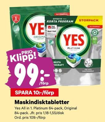 City Gross Maskindisktabletter erbjuda