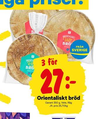 City Gross Orientaliskt bröd erbjuda