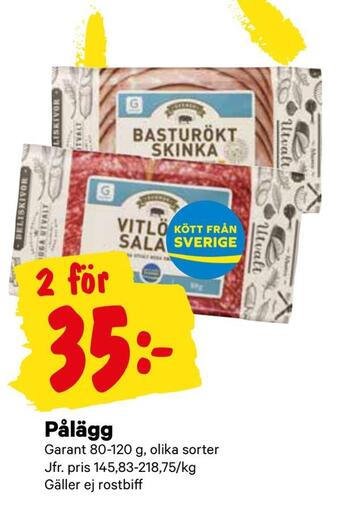 City Gross Pålägg erbjuda