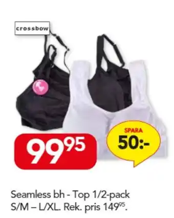 Crossbow Seamless bh - Top 1/2-pack S/M-L/XL