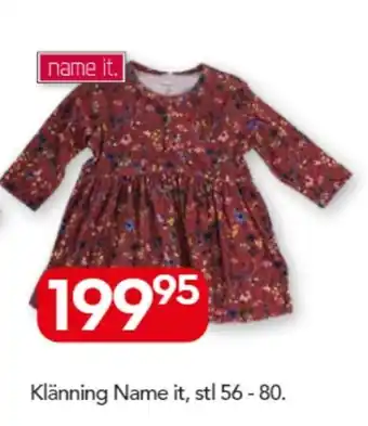 Bo Ohlsson Name it Klänning, stl 56-80 erbjuda