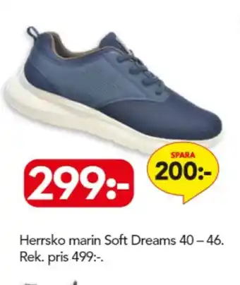 Soft Dreams Herrsko marin 40-46