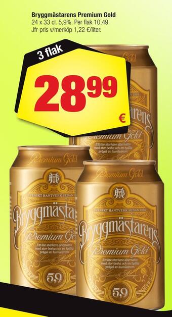 Calle Bryggmästarens premium gold erbjuda