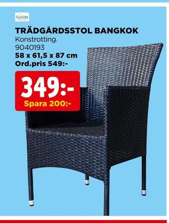 Jem&Fix Trädgårdsstol bangkok erbjuda
