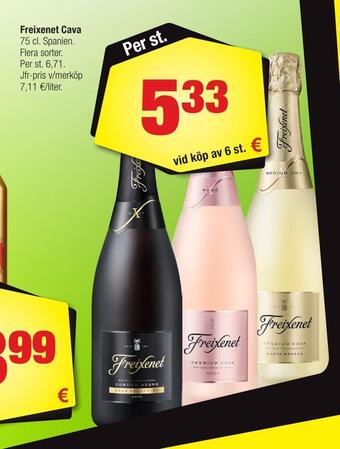 Calle Freixenet cava erbjuda