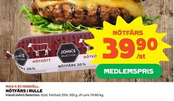 Nötfärs i rulle