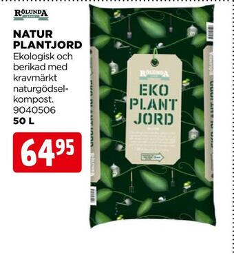 Jem&Fix Natur plantjord erbjuda
