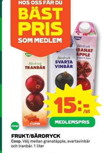 Coop Konsum Frukt/bärdryck erbjuda