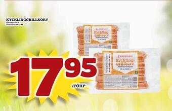 Din Mat Kycklinggrillkorv erbjuda