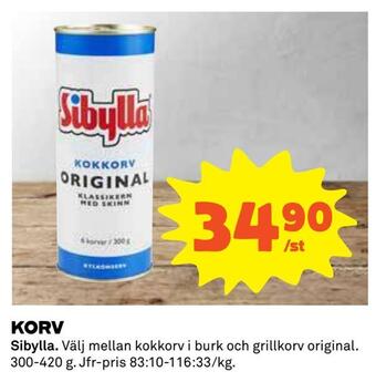 Coop Daglivs Korv erbjuda