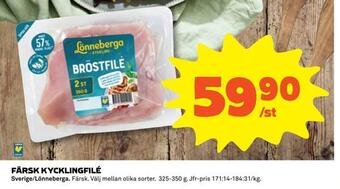 Coop Konsum Färsk kycklingfilé erbjuda
