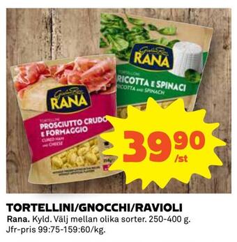 Tortellini/gnocchi/ravioli