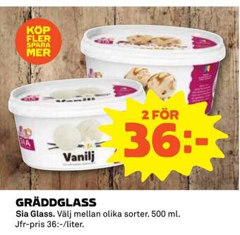 Coop Daglivs Gräddglass erbjuda