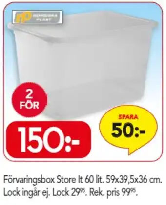 Bo Ohlsson Förvaringsbox Store 60lt. 59x39,5x36cm erbjuda