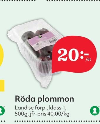Hemköp Röda plommon erbjuda