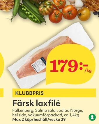 Hemköp Färsk laxfilé erbjuda