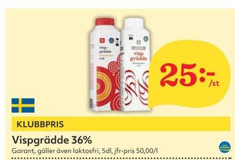 Hemköp Vispgrädde 36% erbjuda