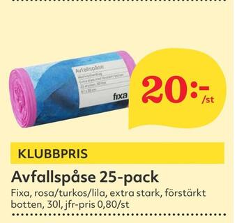 Hemköp Avfallspåse 25-pack erbjuda
