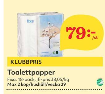 Hemköp Toalettpapper erbjuda