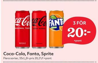Hemköp Coca-cola, fanta, sprite erbjuda