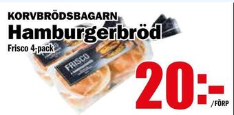 Matdax Hamburgerbröd erbjuda