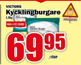 Matdax Kycklingburgare erbjuda