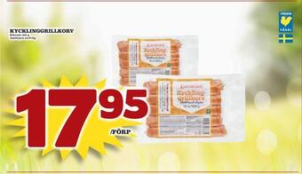 Nelins Kycklinggrillkorv erbjuda