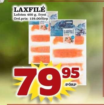 Supergrossen Laxfilé erbjuda