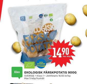 Willys Hemma Ekologisk färskpotatis 900g erbjuda