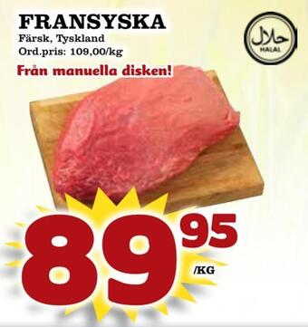 Supergrossen Fransyska erbjuda