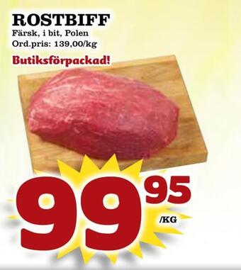 Supergrossen Rostbiff erbjuda