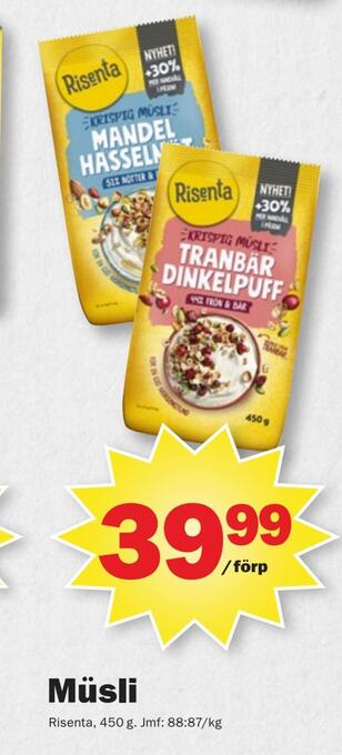 Pekås Müsli erbjuda