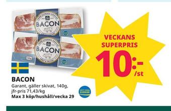 Tempo Bacon erbjuda
