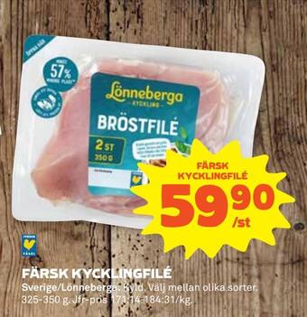 Coop Extra Färsk kycklingfilé erbjuda