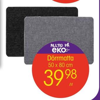 EKO Dörrmatta erbjuda