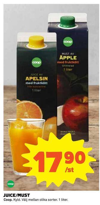 Coop Extra Juice/must erbjuda
