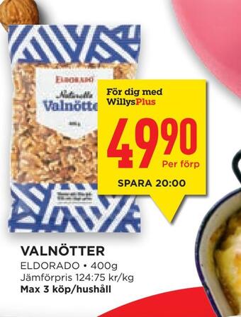 Willys Hemma Valnötter erbjuda