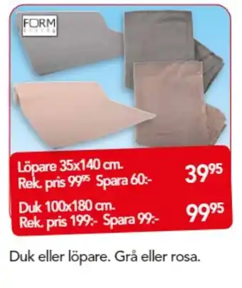 Form Living Duk 100x180cm