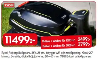 Ryobi Robotgräsklippare